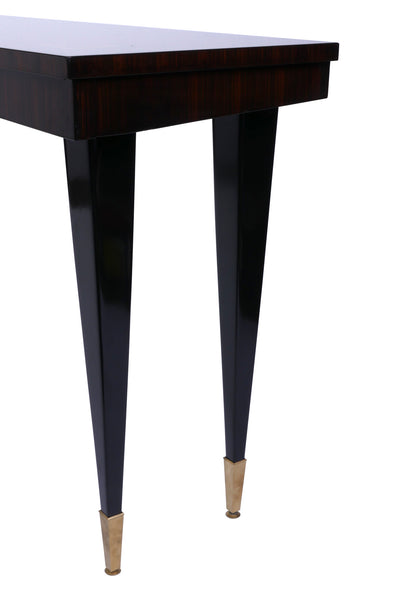 Elegant Freestanding Art Deco Console In Macassar Ebony - Art Deco Antiques
 - 3