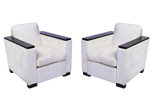Pair of Jacques Adnet Club / Armchairs - Art Deco Antiques
 - 1