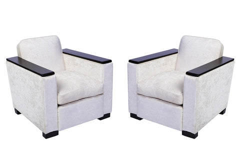 Pair of Jacques Adnet Club / Armchairs - Art Deco Antiques
 - 1