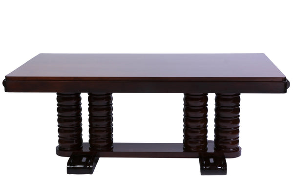 Solid Mahogany Dining Table By Gaston Poisson - Art Deco Antiques
 - 3