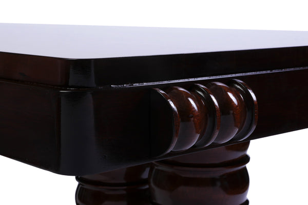 Solid Mahogany Dining Table By Gaston Poisson - Art Deco Antiques
 - 4