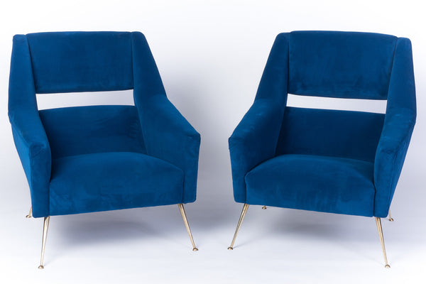 Pair Of Mid-Century Modernist Italian Club Chairs
