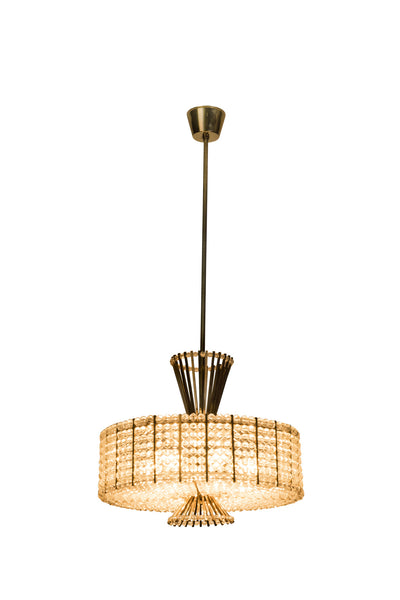 Sensational Mid-Century Modernist Chandelier By Emil Stejnar For Rupert Nikoll