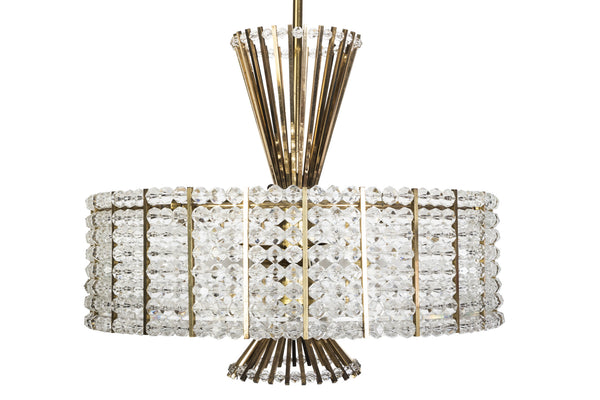 Sensational Mid-Century Modernist Chandelier By Emil Stejnar For Rupert Nikoll