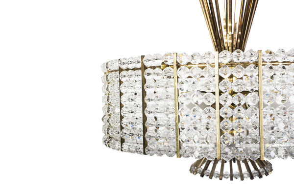 Sensational Mid-Century Modernist Chandelier By Emil Stejnar For Rupert Nikoll