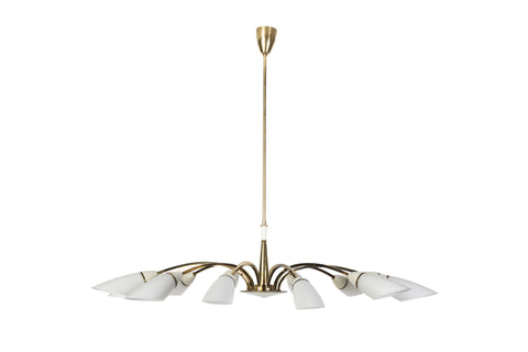 Gorgeous Italian 1950's Chandelier By Stilnovo
