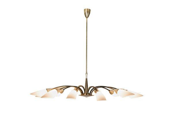 Gorgeous Italian 1950's Chandelier By Stilnovo