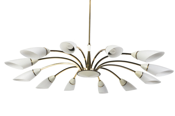 Gorgeous Italian 1950's Chandelier By Stilnovo