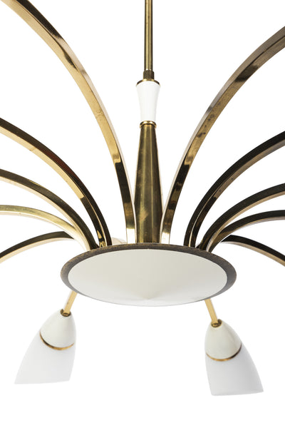 Gorgeous Italian 1950's Chandelier By Stilnovo