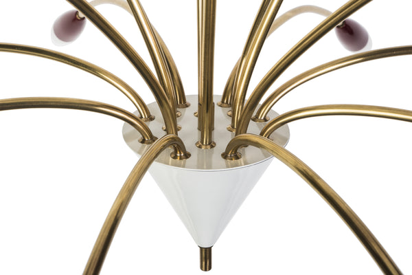 Beautiful 1950's Spider Sputnik Chandelier By Stilnovo
