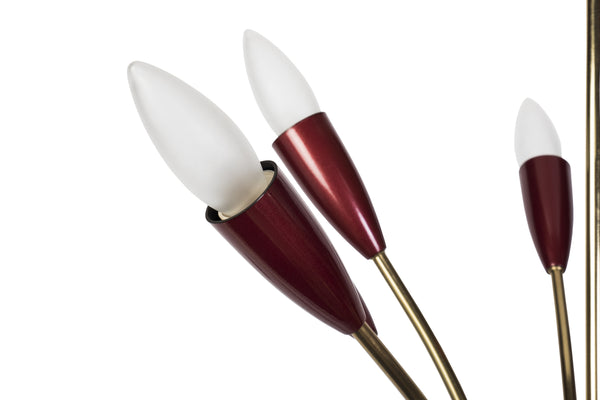 Beautiful 1950's Spider Sputnik Chandelier By Stilnovo
