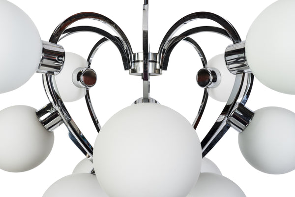 Superb 1970's Mid-Century Modernist Sputnik Chandelier