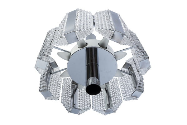Sensational Grand Skyscraper Mid-Century Drum Chandelier By Kaiser Leuchten