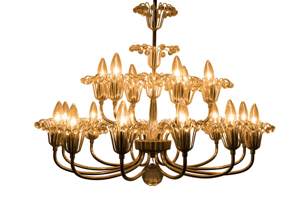 Grand Fountain Chandelier By Emil Stejnar