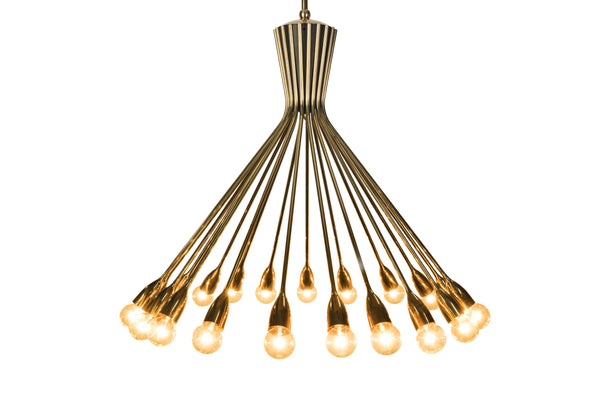 Mid-Century Modernist Spider Sputnik Chandelier By Stilnovo
