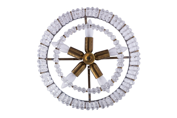 Captivating 1960's Italian Mid-Century Modernist Chandelier By Sciolari