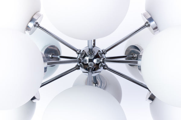 Gorgeous Mid-Century Modernist Chandelier By Richard Essig