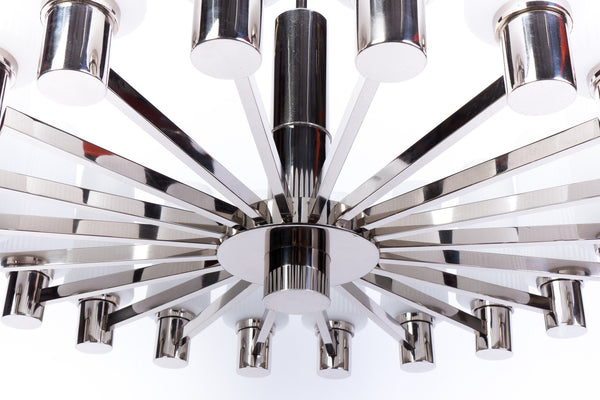 Captivating 1960's Italian Mid-Century Modernist Chandelier By Sciolari