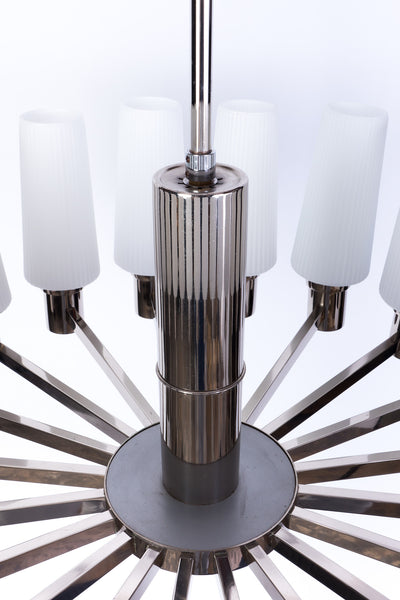Captivating 1960's Italian Mid-Century Modernist Chandelier By Sciolari