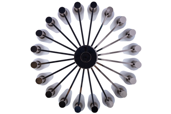Captivating 1960's Italian Mid-Century Modernist Chandelier By Sciolari