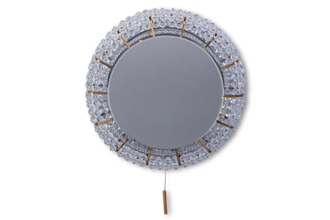 Rare Mid-Century Modernist Backlit Mirror / Sconce By Emil Stejnar For Rupert Nikoll