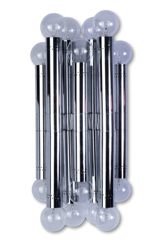 Oversized Mid-Century Modernist Cinema Sconce By Sciolari