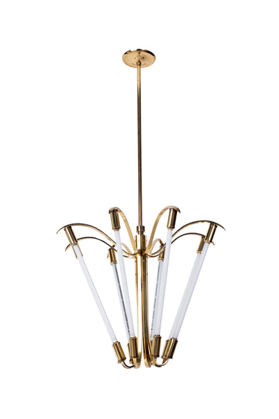 Captivating Grand German Art Deco / Bauhaus Chandelier