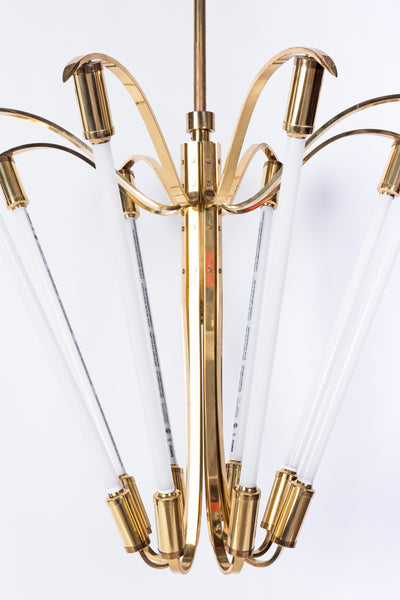 Captivating Grand German Art Deco / Bauhaus Chandelier
