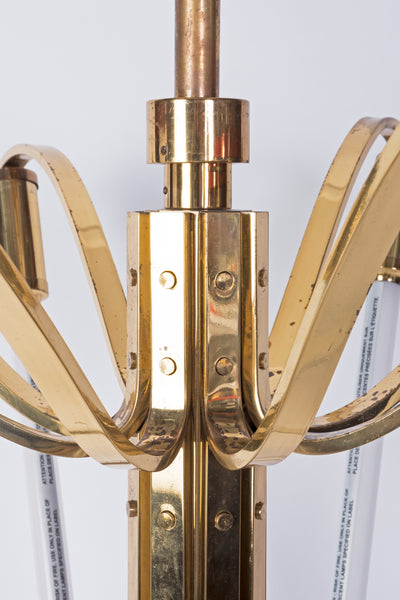 Captivating Grand German Art Deco / Bauhaus Chandelier