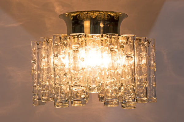 Exceptional German 1950's Doria Flush Mount