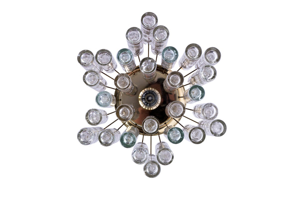 Exceptional German 1950's Doria Flush Mount