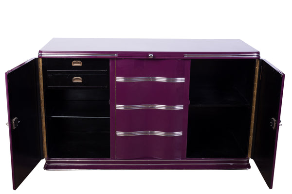 Luxe Art Deco Sideboard In Lilac