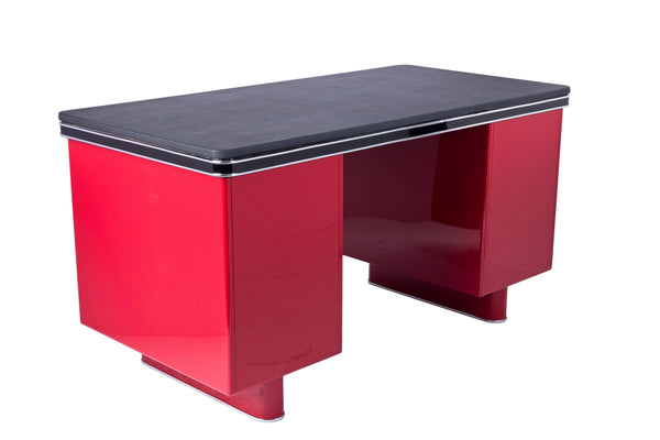 Wonderful Art Deco Metal Desk By Bauhaus