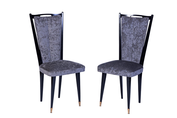 Stylish Set Of 6 Art Deco Dining Chairs