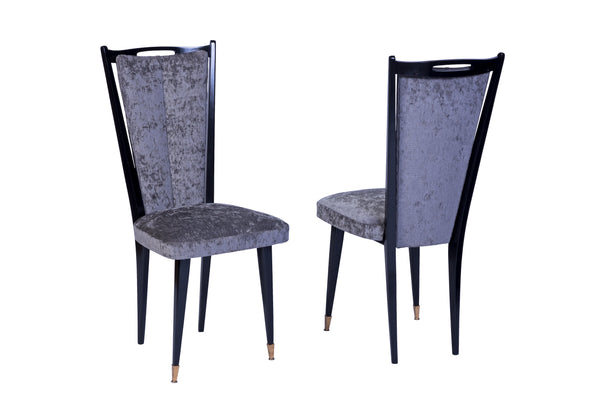Stylish Set Of 6 Art Deco Dining Chairs