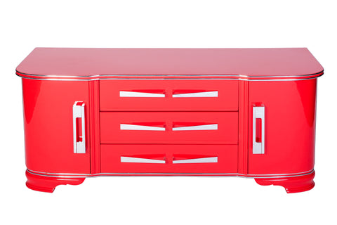 Exceptional Art Deco Commode In Cherry
