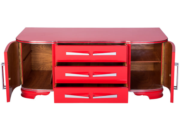 Exceptional Art Deco Commode In Cherry