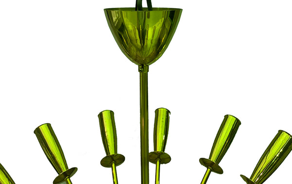 Beautiful 1950's Brass Sputnik Chandelier