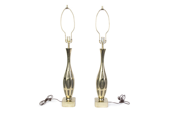1950's Westwood Studios Brass Table Lamps - Art Deco Antiques
 - 1