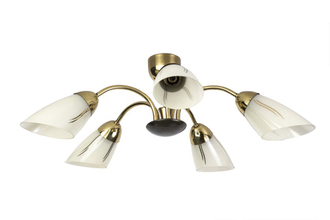 Beautiful 1950's German Mid-Century Modernist Chandelier - Art Deco Antiques
 - 1