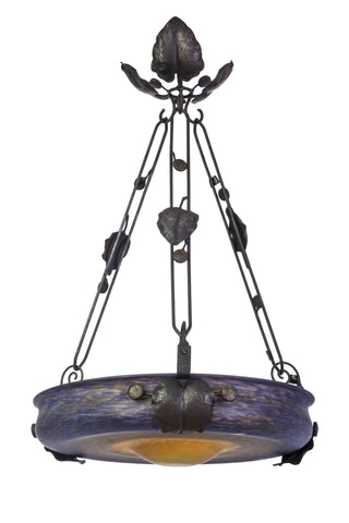 Magnificent French Art Deco Chandelier By André Delatte - Nancy - Art Deco Antiques
 - 1