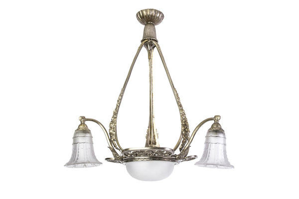 Stunning Early French Art Deco Chandelier - Art Deco Antiques
 - 1
