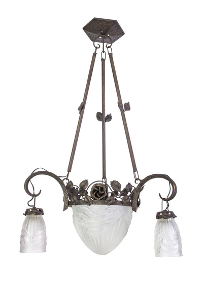 Magnificent Early French Art Deco Chandelier By Charles Schneider - Art Deco Antiques
 - 1