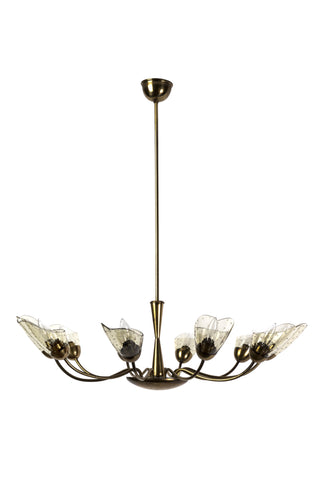 Sensational Italian Mid-Century Modernist Chandelier With Floral Motif - Art Deco Antiques
 - 2
