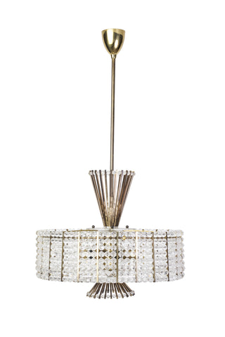 Sensational Mid-Century Modernist Chandelier By Emil Stejnar For Rupert Nikoll - Art Deco Antiques
 - 1