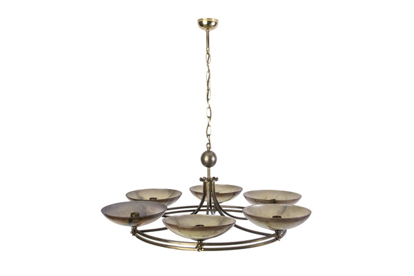Unique Geman Art Deco Chandelier By Ikora - Art Deco Antiques
 - 1
