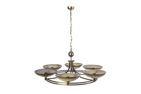 Unique Geman Art Deco Chandelier By Ikora - Art Deco Antiques
 - 1