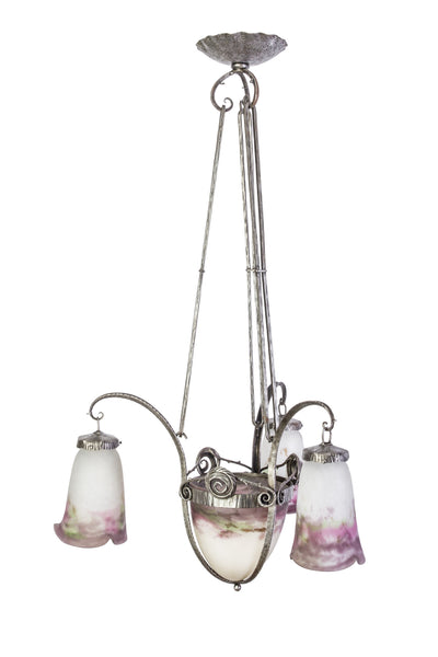 Gorgeous Early Art Deco Chandelier by Muller Frères - Art Deco Antiques
 - 1