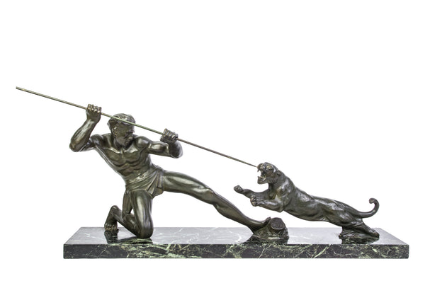 Superb 1930's Art Deco Bronze Sculpture - Art Deco Antiques
 - 1