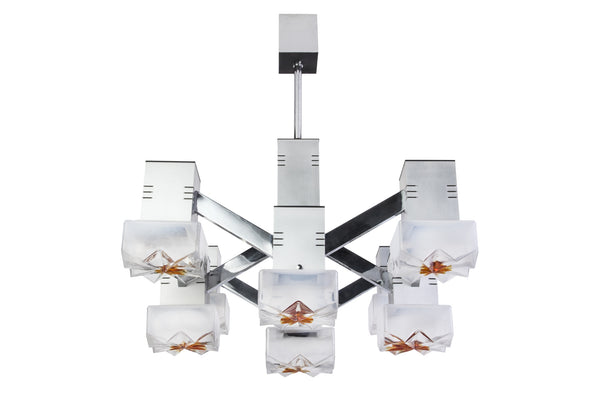 Sensational Italian Mid-Century Modernist Chandelier - Art Deco Antiques
